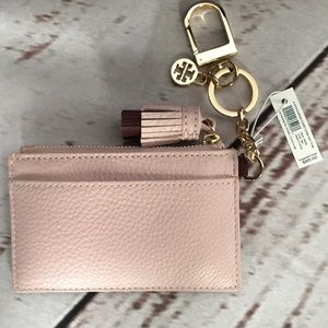 Tory Burch Accessories - Tory Burch K MONOGRAM CARD CASE KEY FOB Tory Burch Accessories - Tory Burch K MONOGRAM CARD CASE KEY FOB
